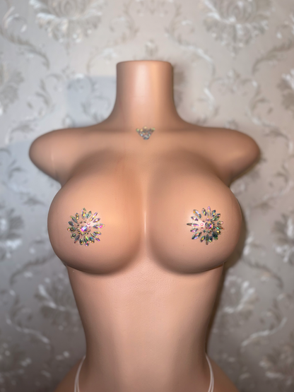 Crystal Pasties Mini Nipple Sticker 3 Piece Set