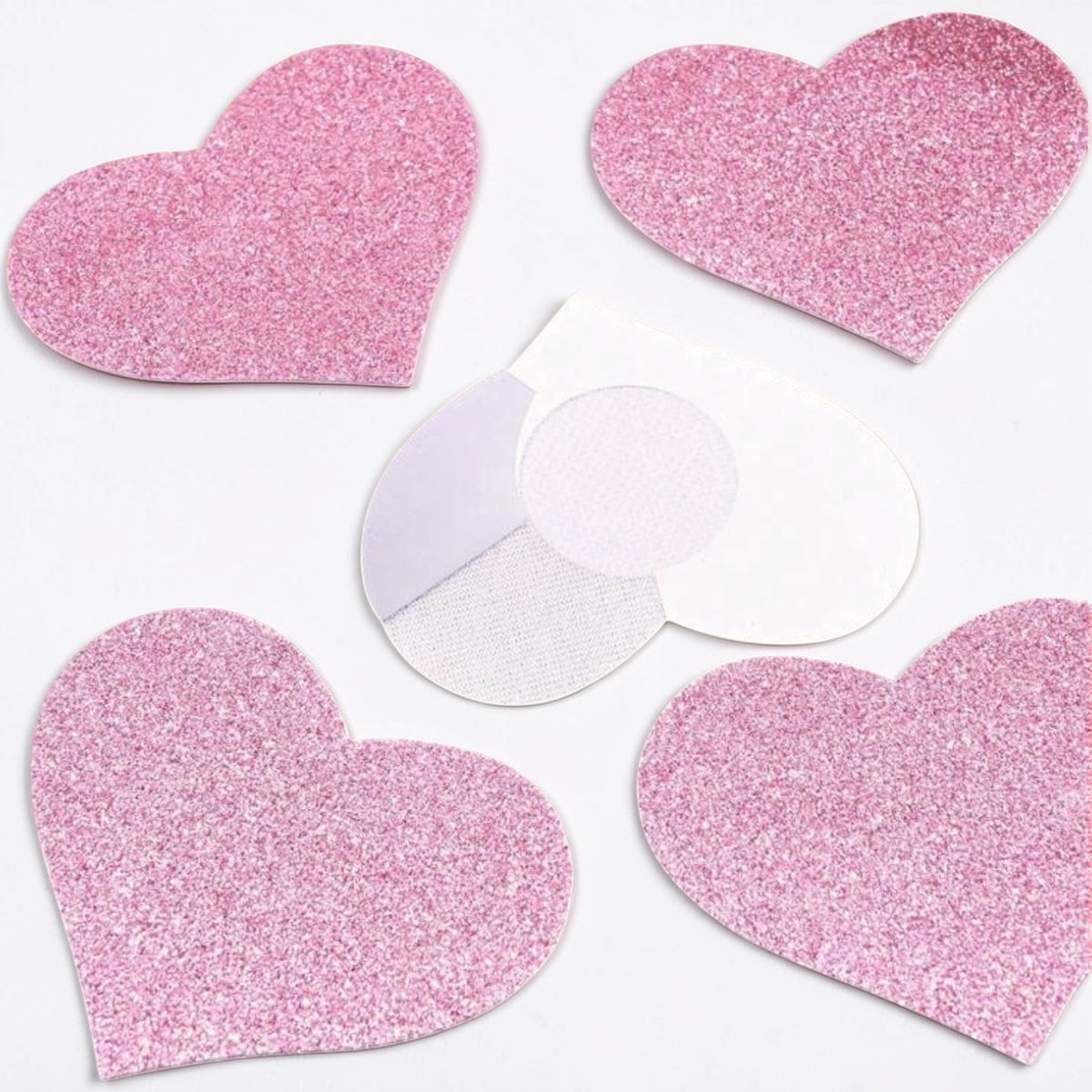 Glitter Pasties Baby Pink Heart