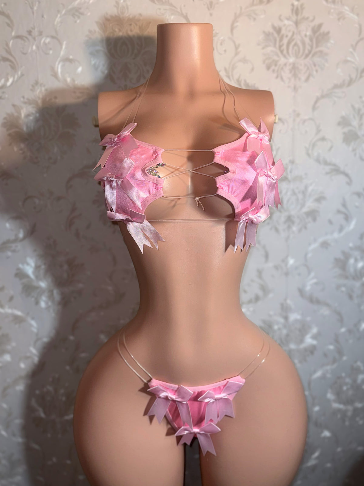 Lil Ho Peep 2 Extra Bows 2 Piece Bikini Set