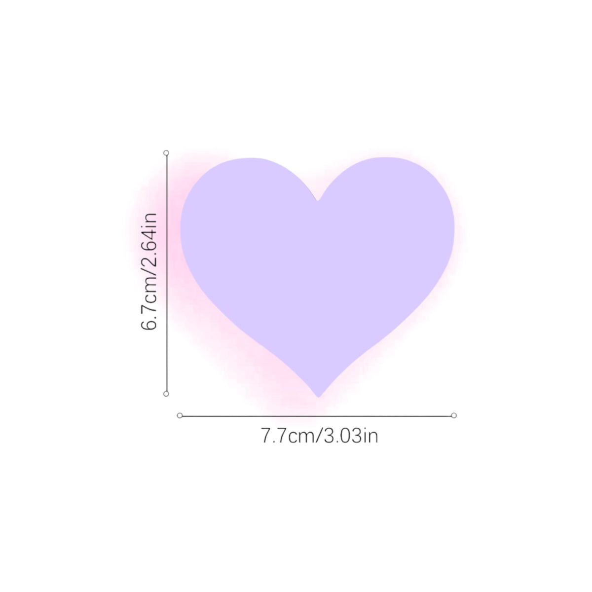 Heart Pasties - Solid Colors 1 Pair