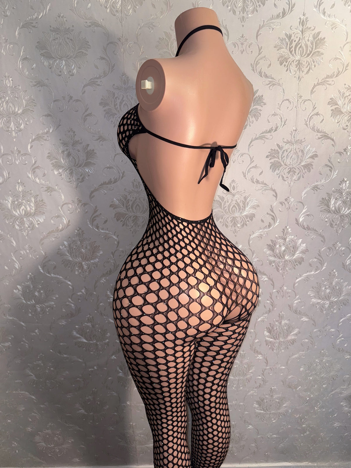 Suki O-Ring Fishnet Bodystocking Fits XS-L