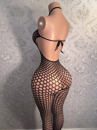 Suki O-Ring Fishnet Bodystocking Fits XS-L