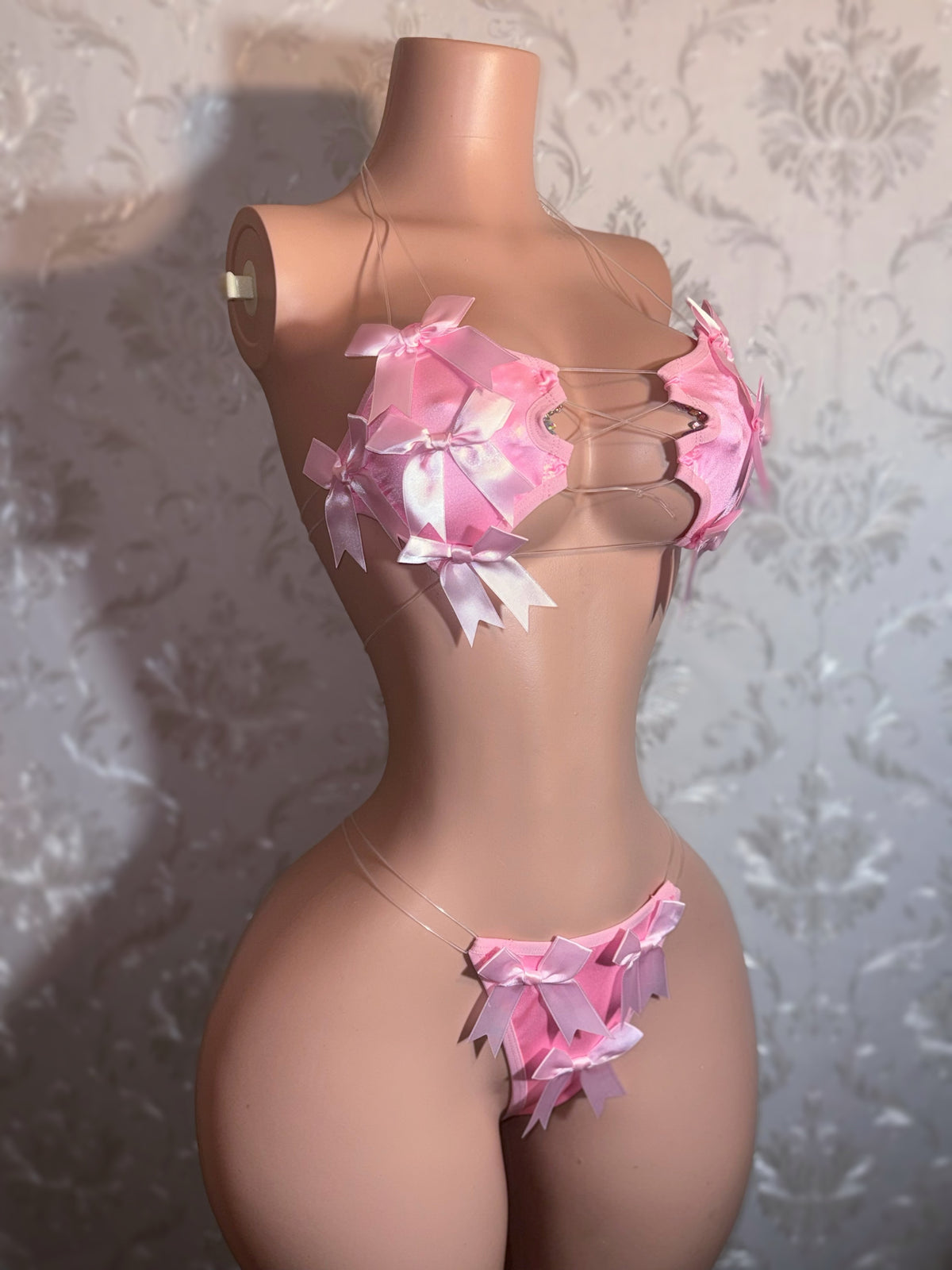 Lil Ho Peep 2 Extra Bows 2 Piece Bikini Set