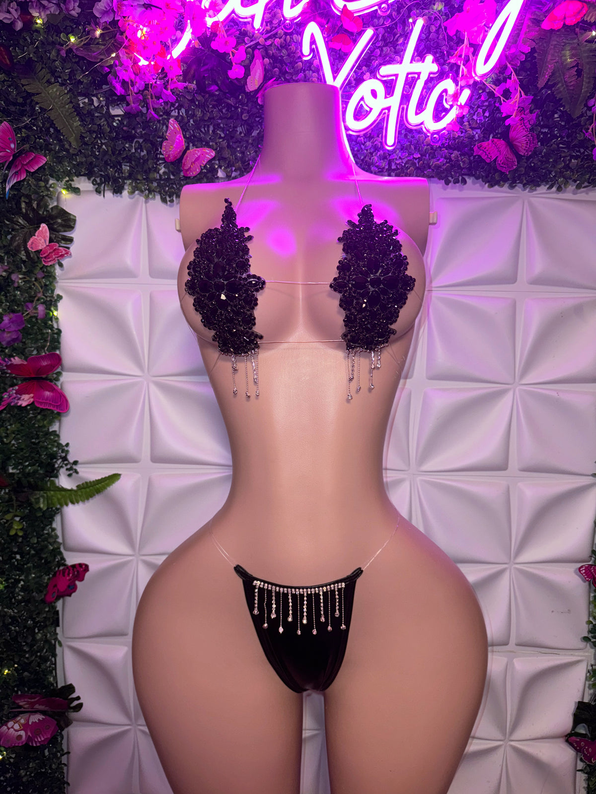 Dripping In Diamonds Swarovski Crystal Bikini Birthday Set