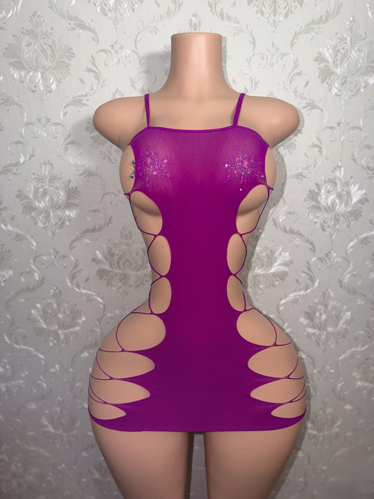 Isis Hollow Sides Fishnet Dress Fits XS-XL