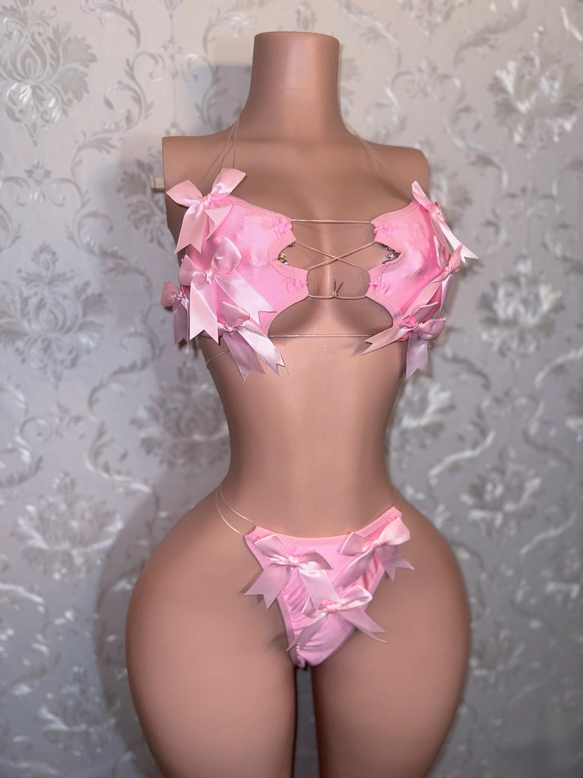 Lil Ho Peep 2 Extra Bows 2 Piece Bikini Set