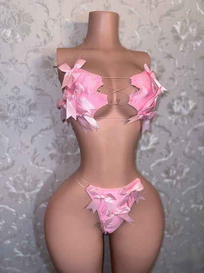 Lil Ho Peep 2 Extra Bows 2 Piece Bikini Set