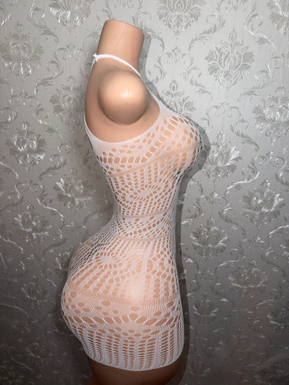 Summerella Fishnet Bodycon Tank Dress One Size Fits All
