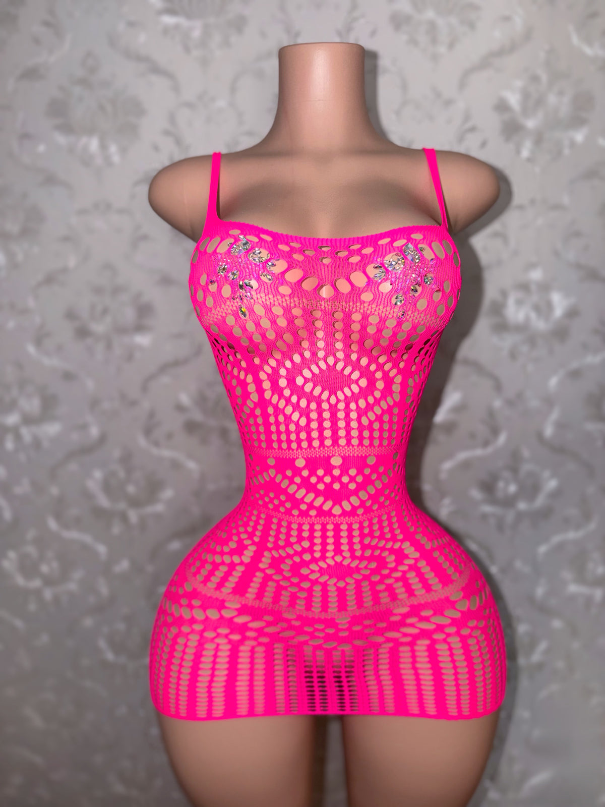 Summerella Fishnet Bodycon Tank Dress One Size Fits All