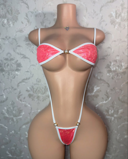 Yailin x SD Xotic Swim Slingshot Bandeau Bikini