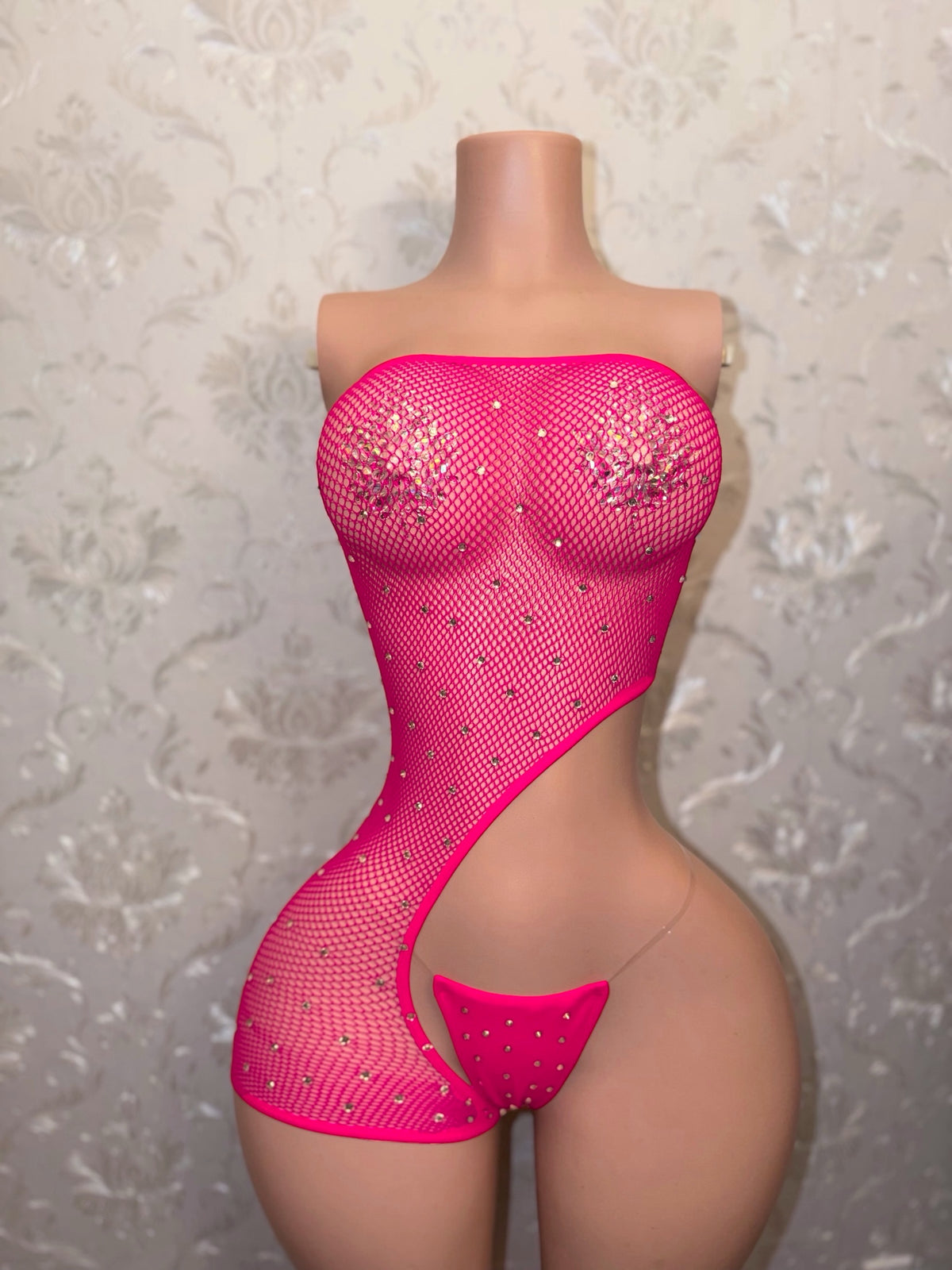 Boss Chick Mesh Romper Set Fits XS-L