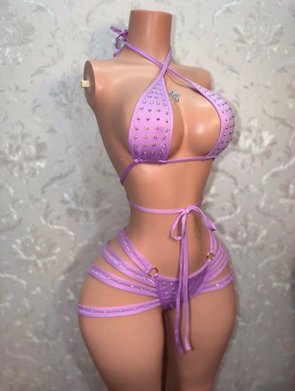 Georgia Peach Booty Cage Shorts Set Fits XS-M