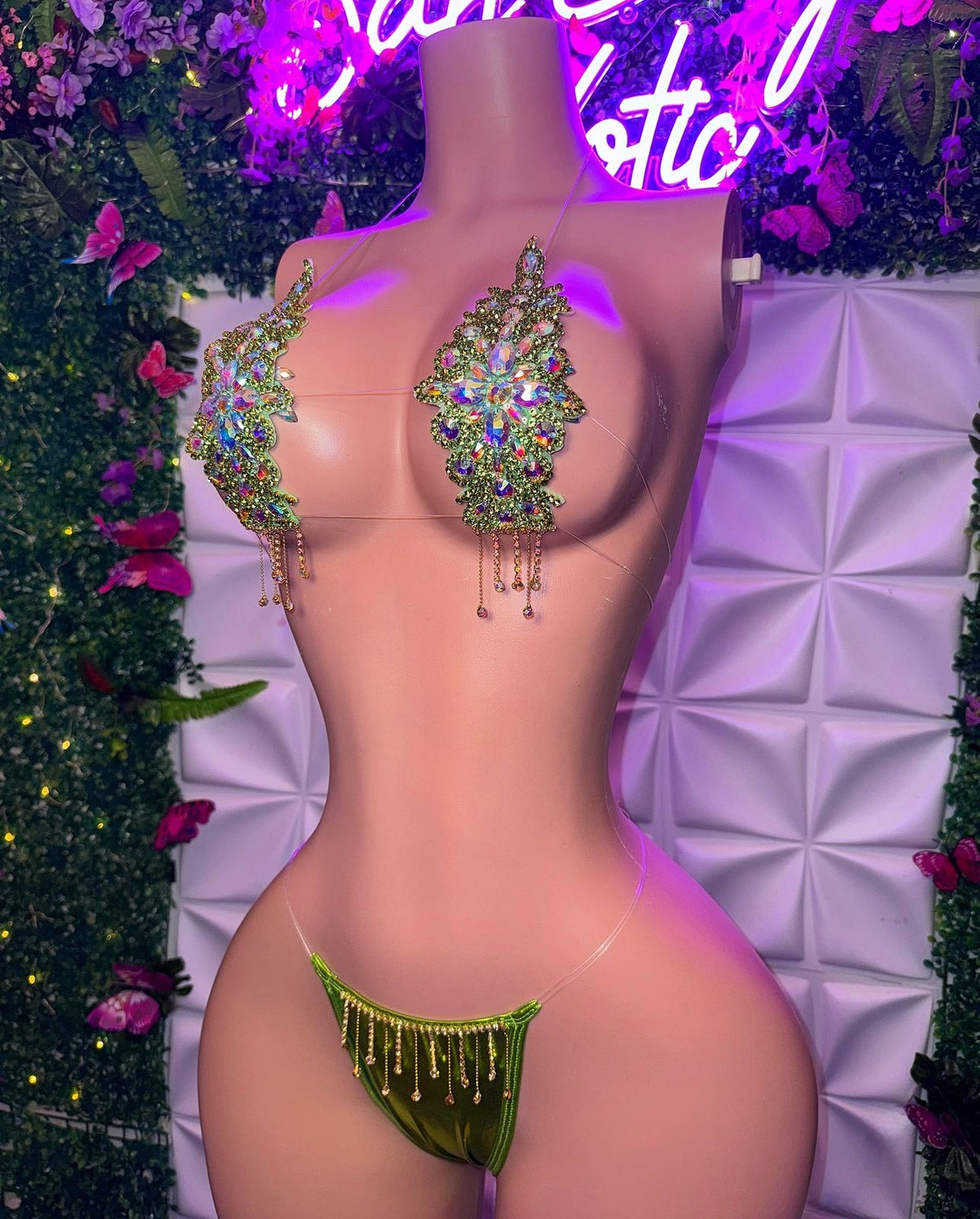 Dripping In Diamonds Swarovski Crystal Bikini Birthday Set