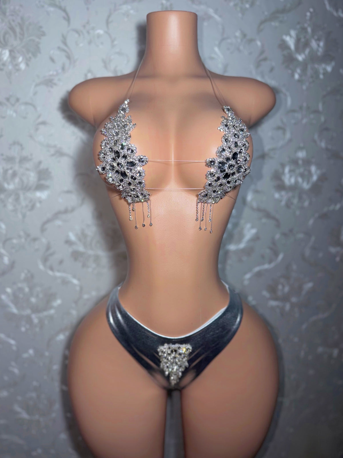 High Priestess Crystal Bikini Birthday Set With Tassels