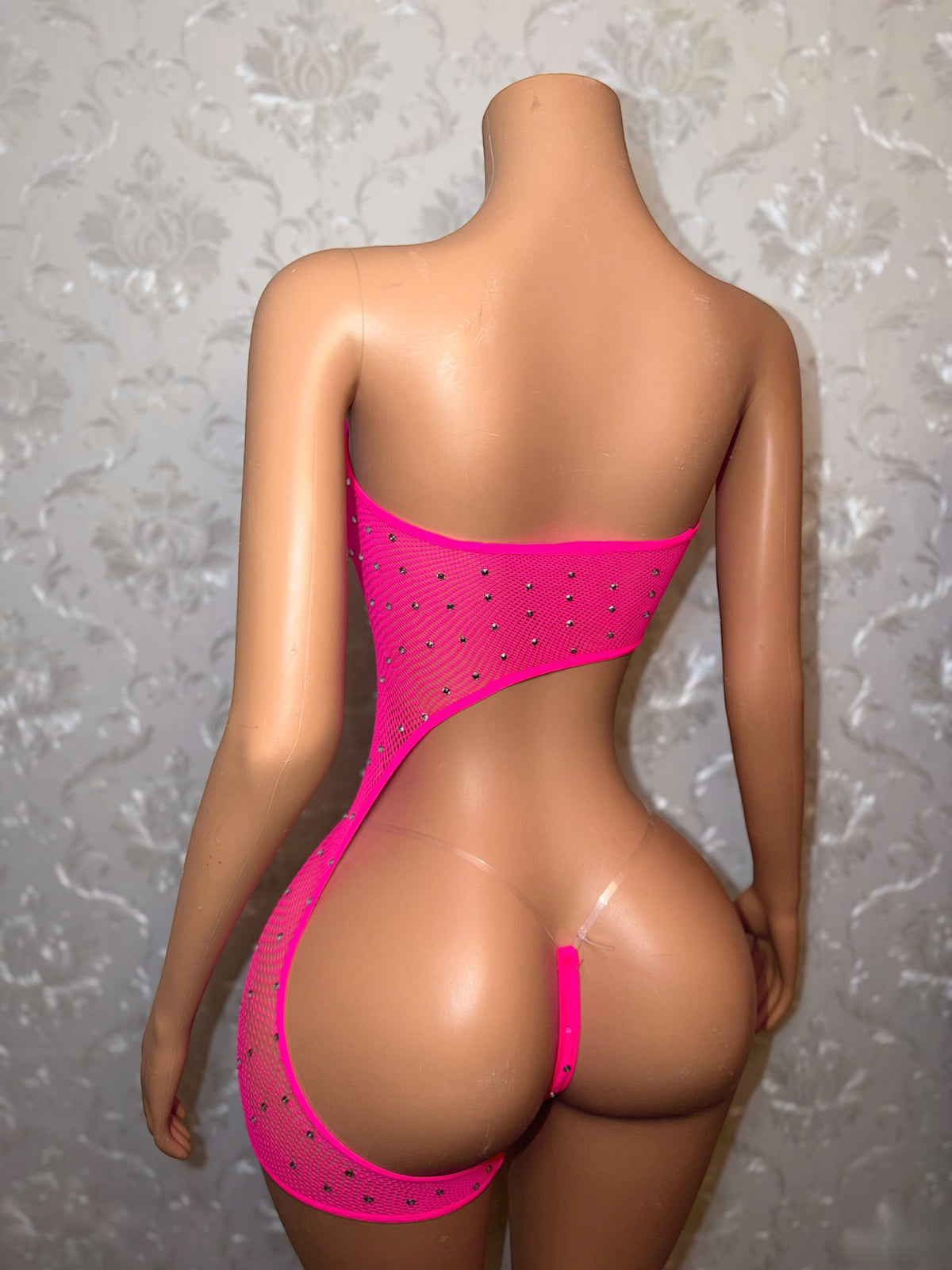 Boss Chick Mesh Romper Set Fits XS-L