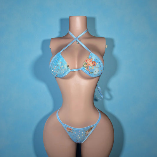 Handmade To Order Sheer Angel Mesh Aphrodite Bikinia