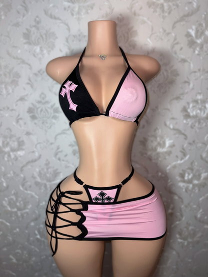 Alabama Barker 3 Piece Mini Skirt Set