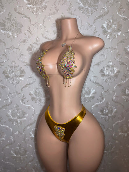High Priestess Gold Crystal Birthday Set
