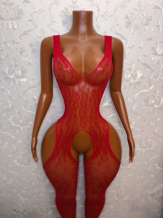 Kinky Dancer Crotchless Fishnet Bodystocking Fits XS-L