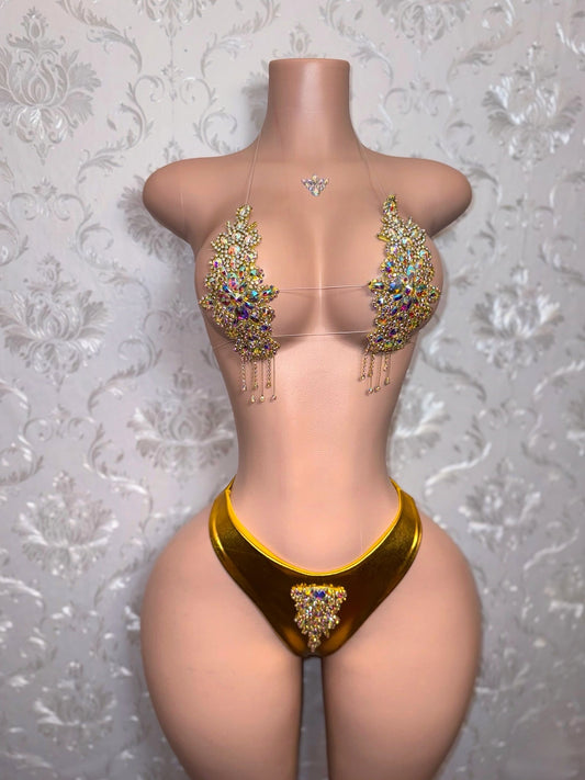 High Priestess Gold Crystal Birthday Set