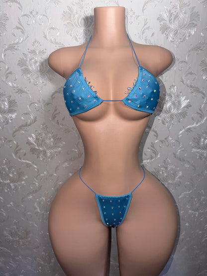 Tahiti Blue Martina Bikini Fits XS-L