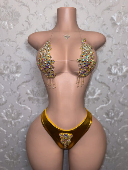 High Priestess Gold Crystal Birthday Set