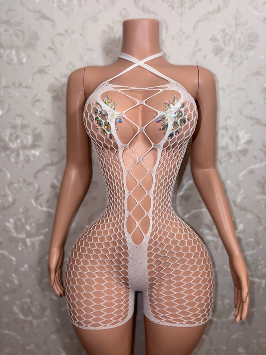 Divine Net Romper Small Stones Fits XS-L