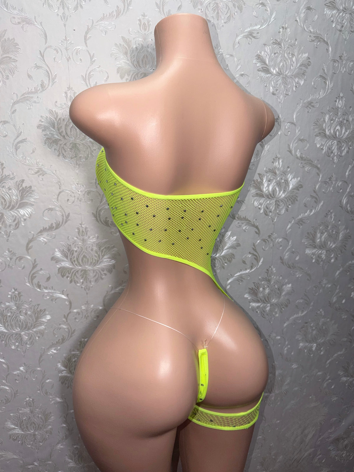Boss Chick Mesh Romper Set Fits XS-L