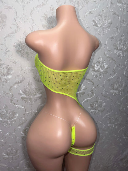 Boss Chick Mesh Romper Set Fits XS-L