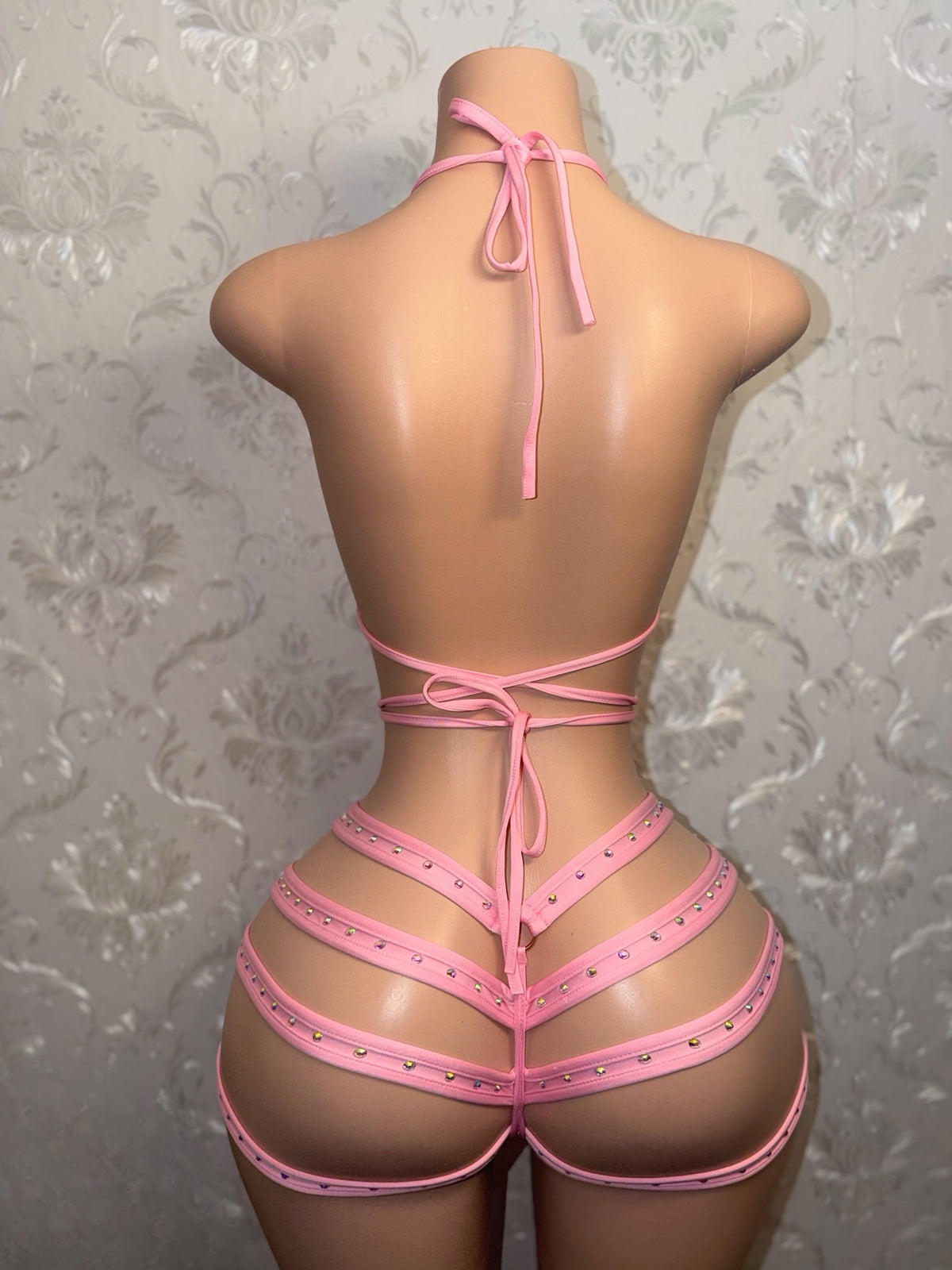 Georgia Peach Booty Cage Shorts Set Fits XS-M