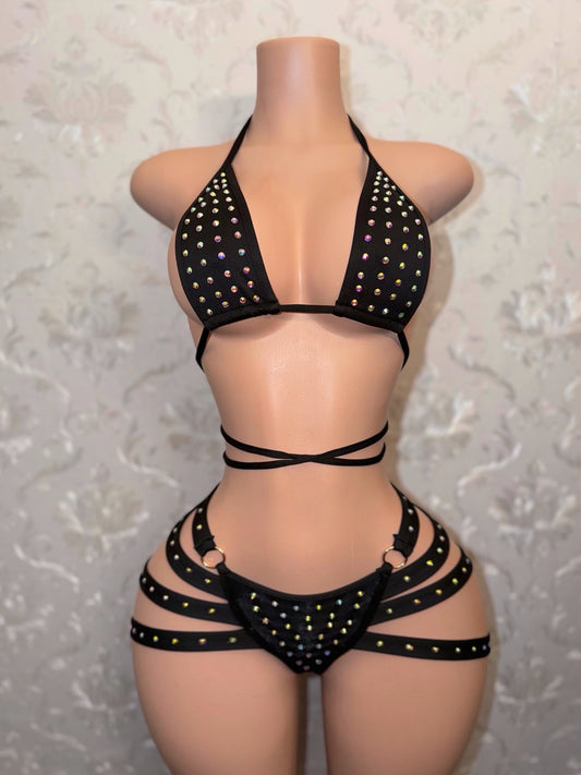 Georgia Peach Booty Cage Shorts Set Fits XS-M
