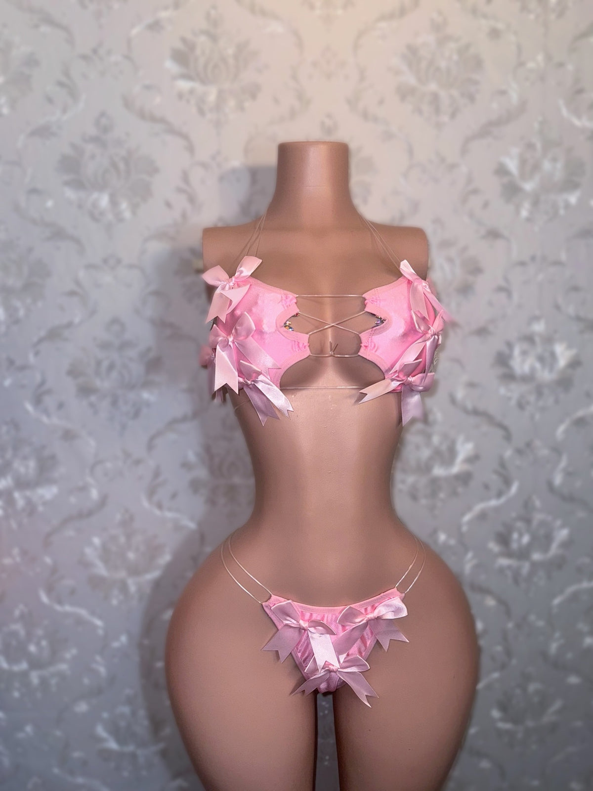 Lil Ho Peep 2 Extra Bows 2 Piece Bikini Set