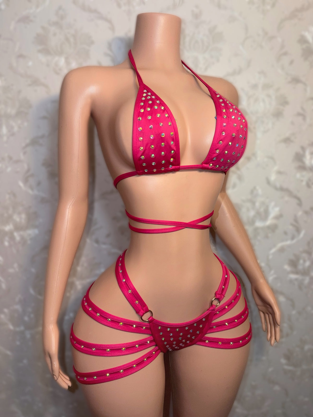 Georgia Peach Booty Cage Shorts Set Fits XS-M