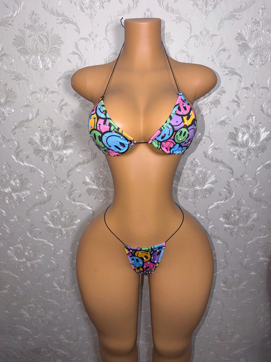 Fruity Pebbles Smiley Face Bikini
