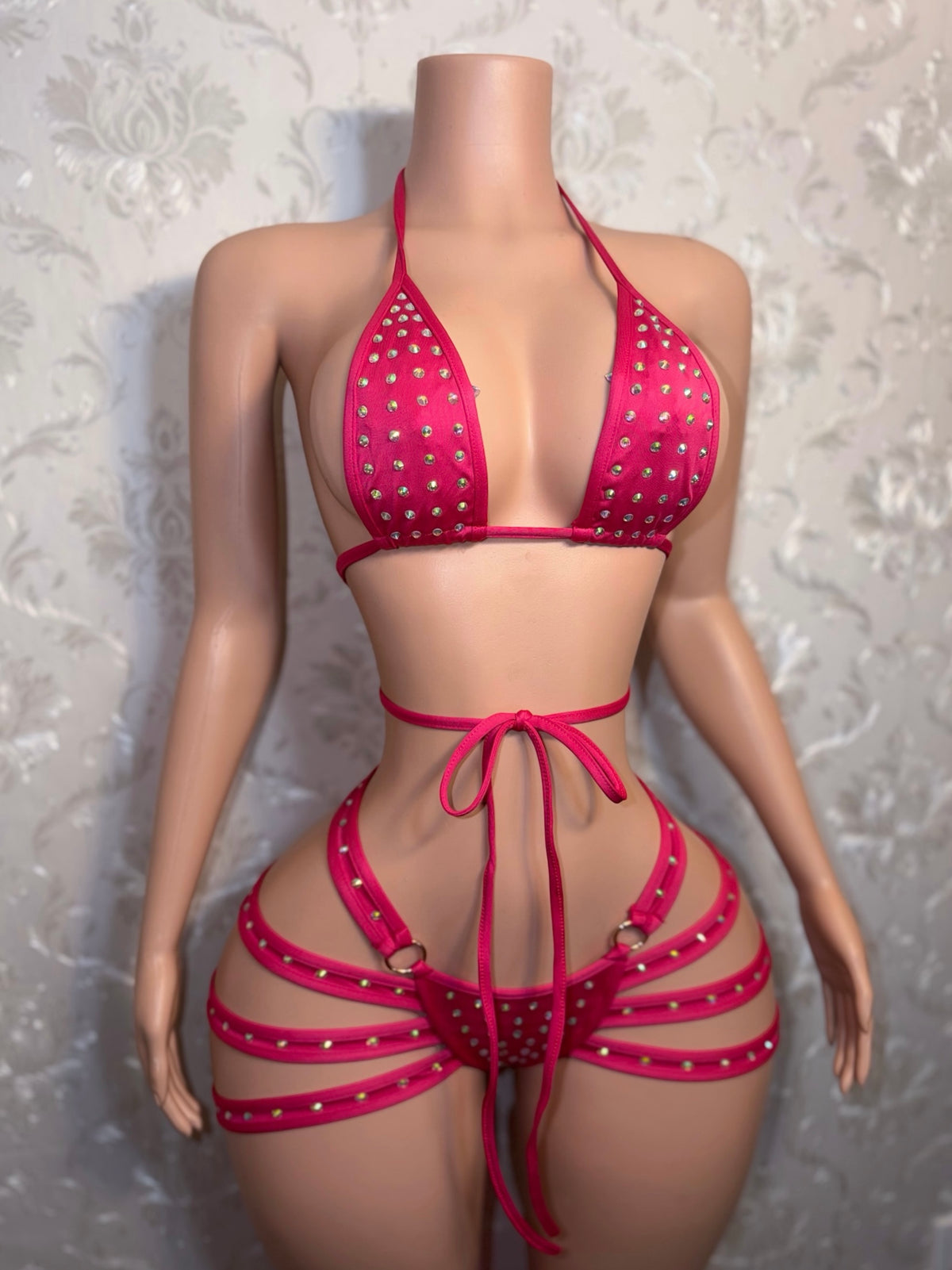 Georgia Peach Booty Cage Shorts Set Fits XS-M