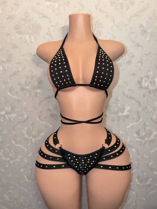Georgia Peach Booty Cage Shorts Set Fits XS-M