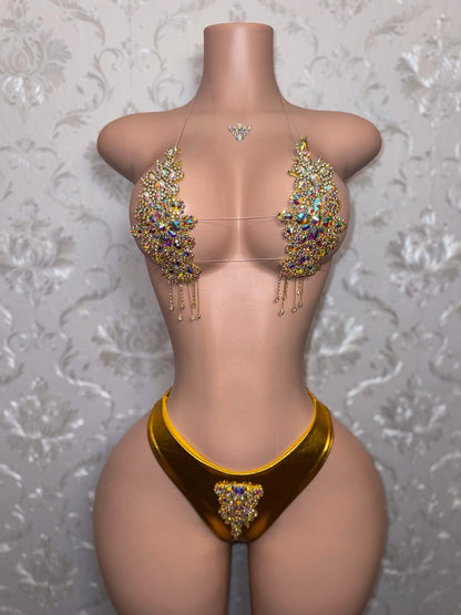 High Priestess Gold Crystal Birthday Set