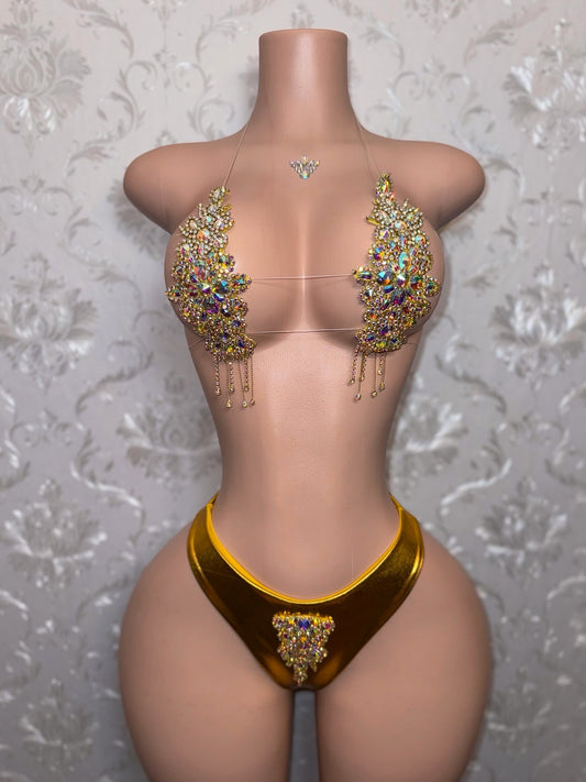 High Priestess Gold Crystal Birthday Set