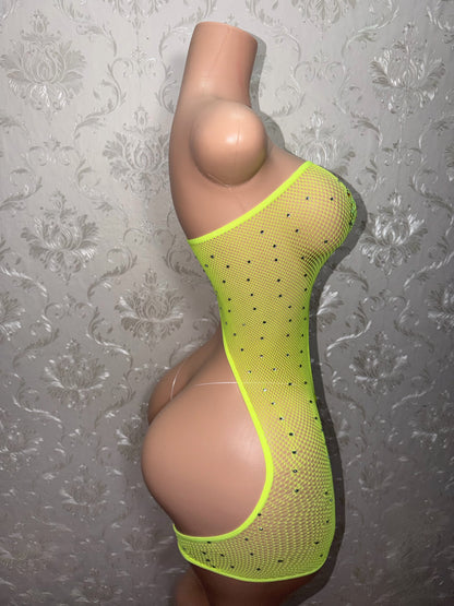 Boss Chick Mesh Romper Set Fits XS-L