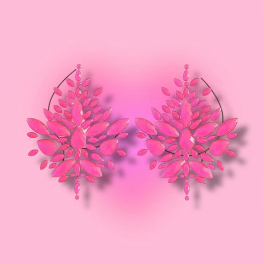 Hot Pink Crystal Gem Traditional Pasties