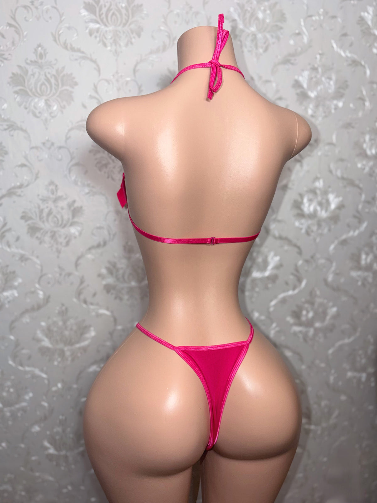 P Fairy Bows Bra and Thong 2 Piece Set
