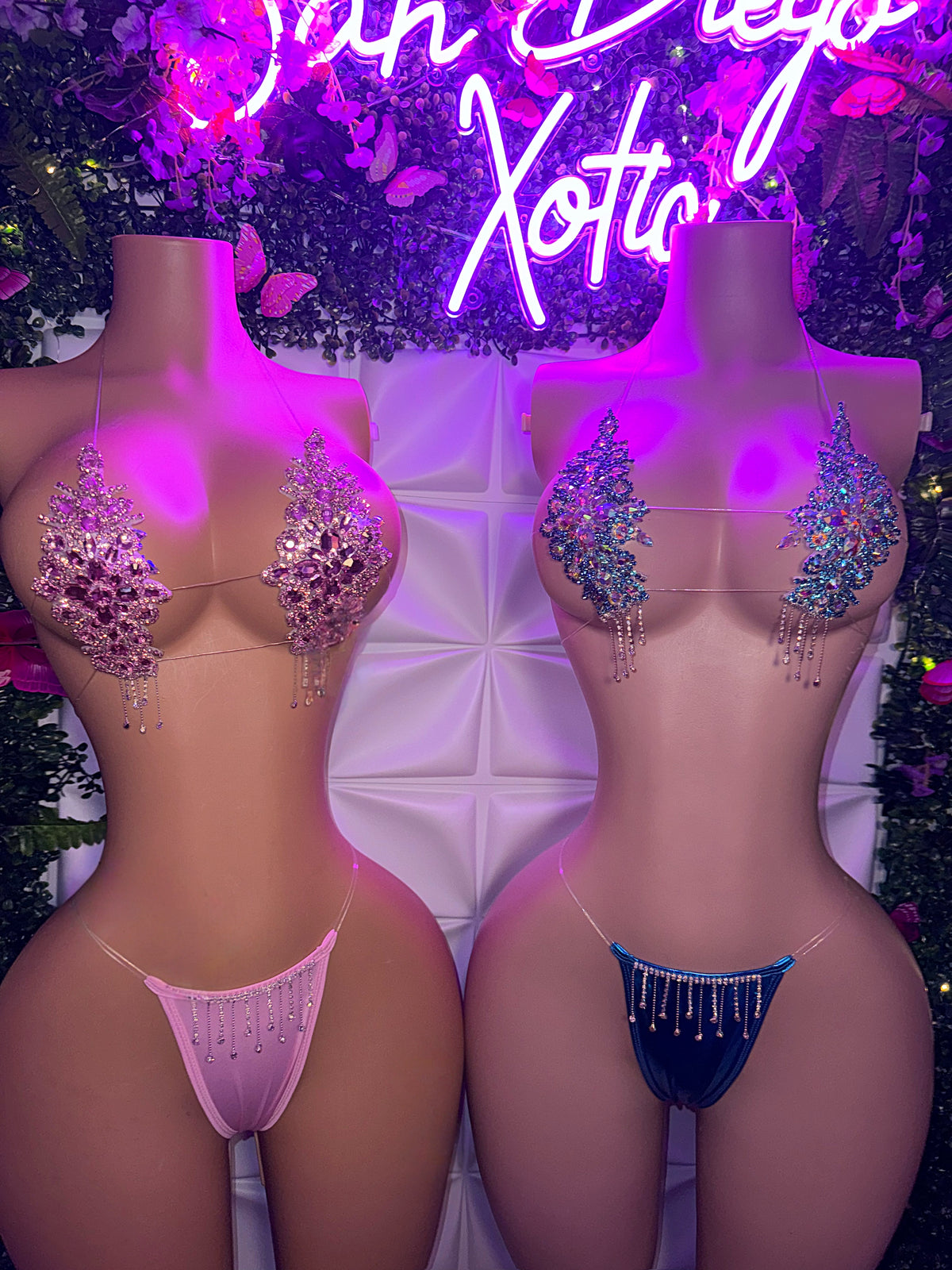 Dripping In Diamonds Swarovski Crystal Bikini Birthday Set